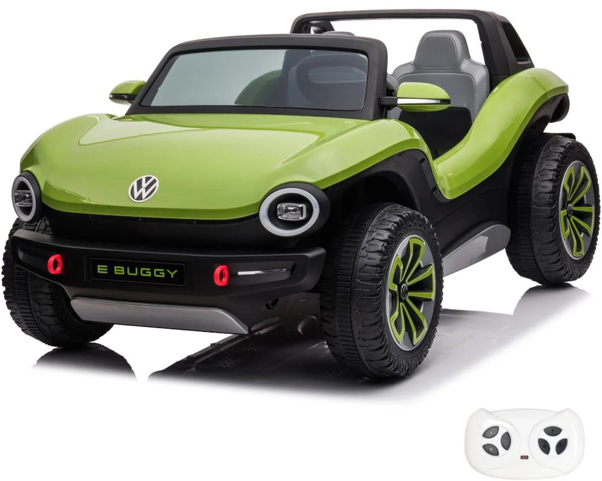 Volkswagen E-Buggy Kinderauto - 12V accu - 2 tot 7 jaar - Groen