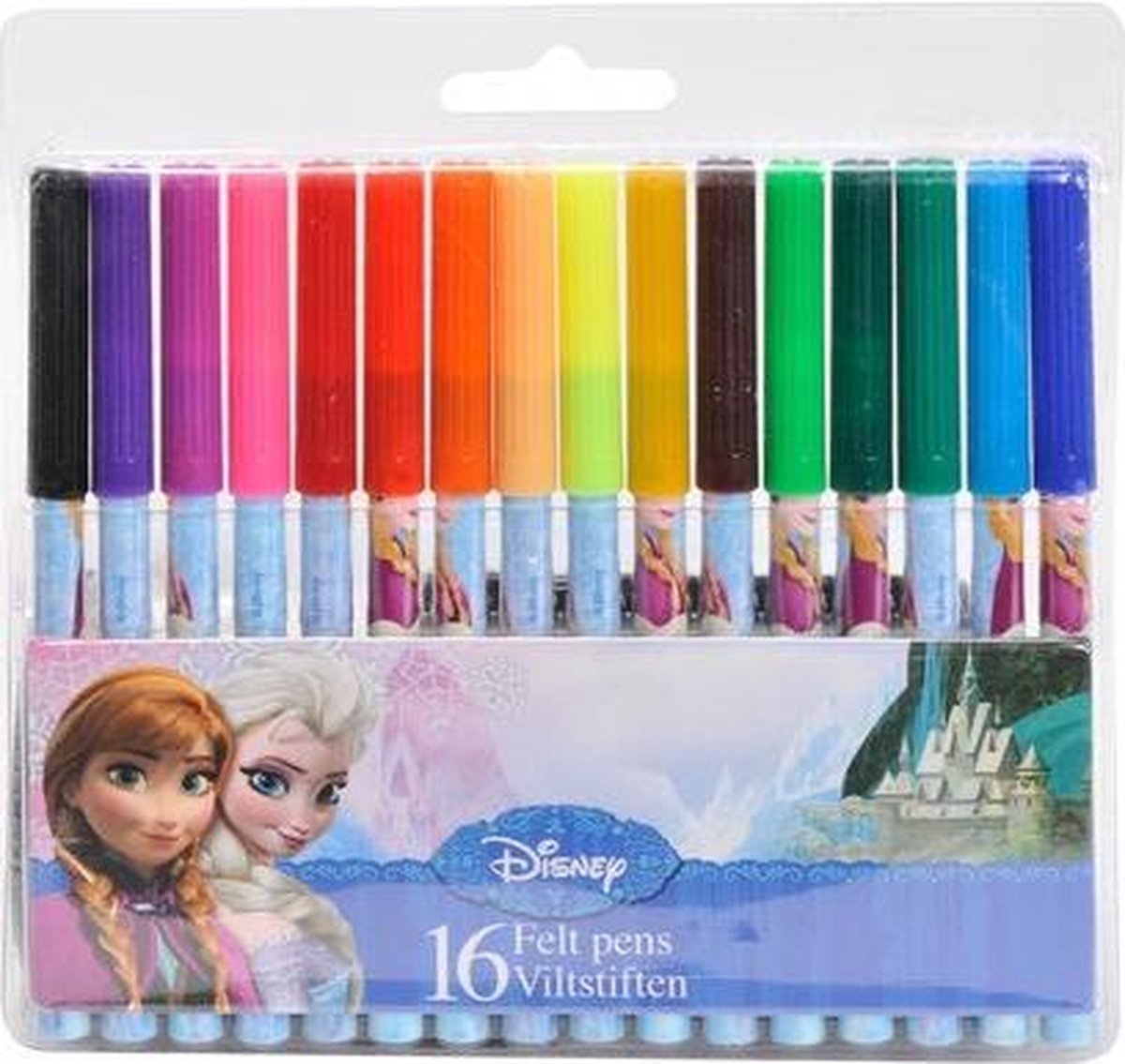 Disney Frozen Viltstiften 16 stuks - Frozen Schoolspullen