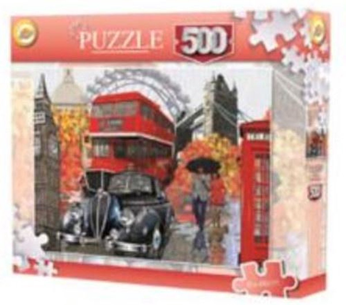 puzzel Londen 26,5 x 23 cm karton 500 stukjes