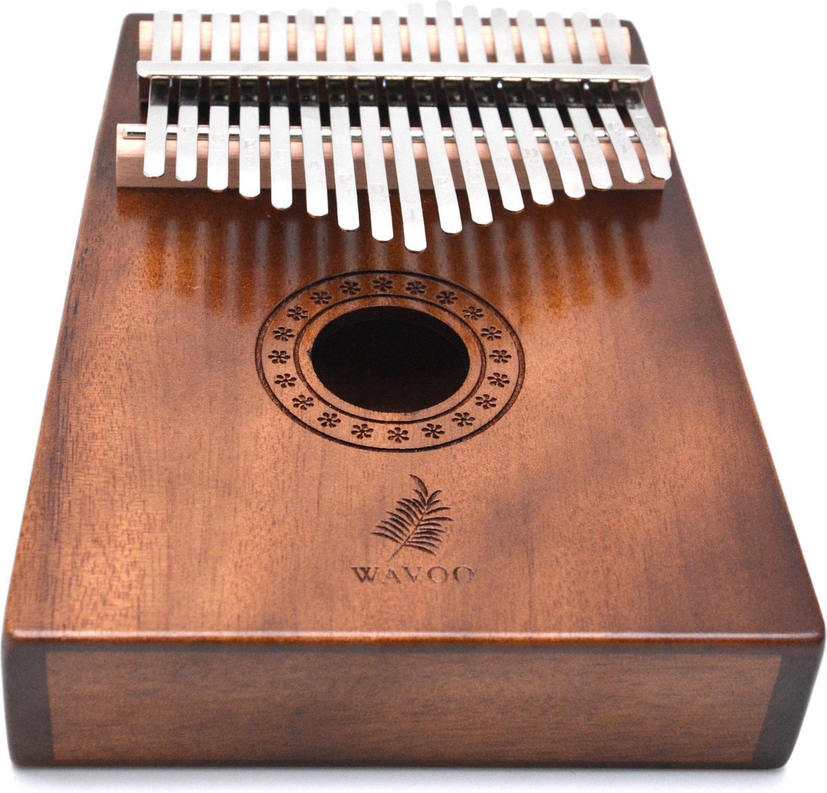 Kalimba - Duimpiano - 17 Tonen - WAVOO - Mahonie Hout - Piano - Koffiekleurig Muziekinstrument