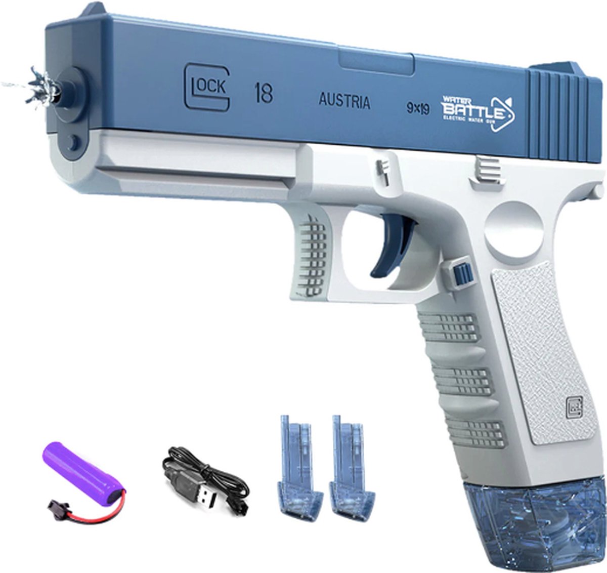 Water Gun - Water Gun Elektrisch - Water Pistool Elektrisch - Water Blaster - USB Oplaadbaar - Lek Vrij - Water Gun Electric - Water Gun Adult - Super Soaker -