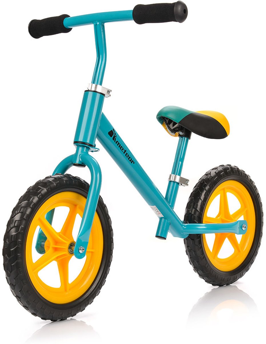 WHEELZ4KIDS LOOPFIETS, BLAUW/ZWART/GEEL