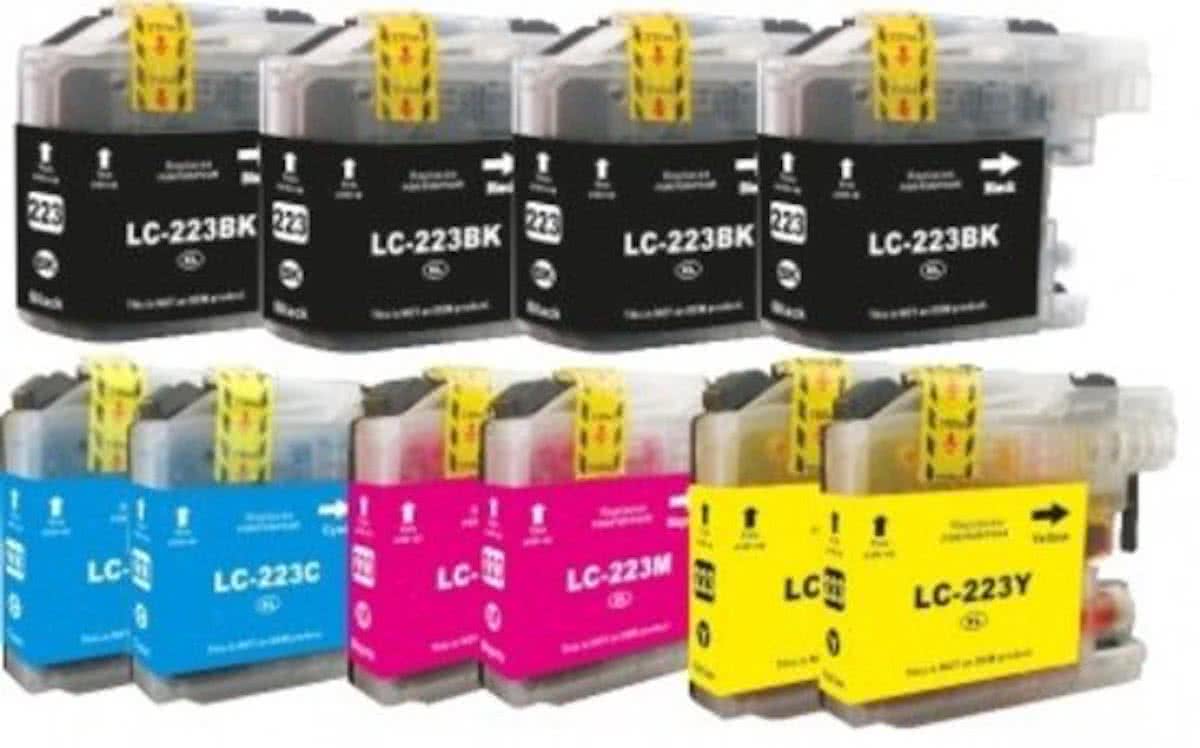 Brother Huismerk LC223 WHITELABEL compatible inktpatronen Set 10 stuks