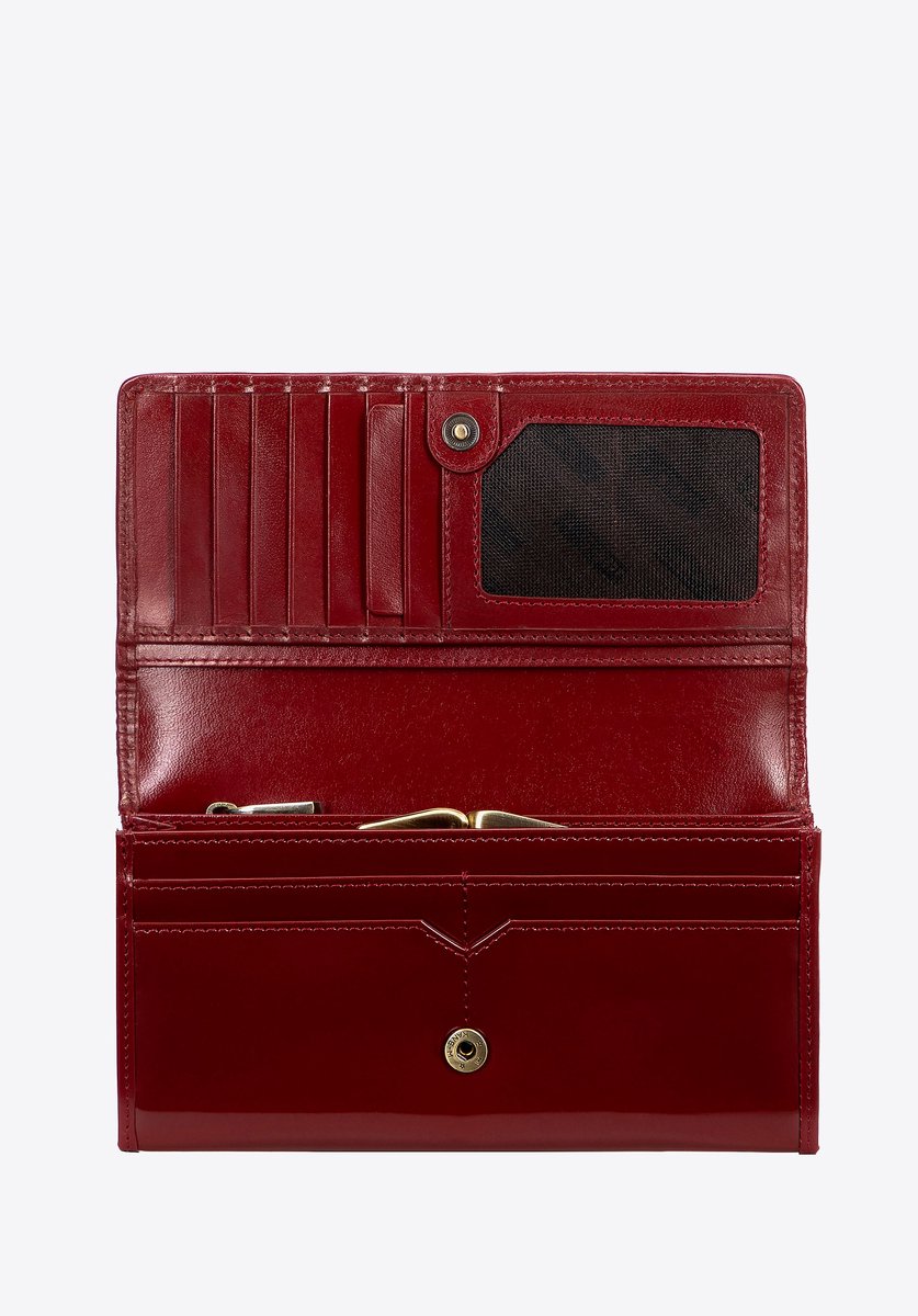 Wittchen Florence Serie - Groot Dames Portemonnee - Rood - Patent Leather - RFID Beveiliging