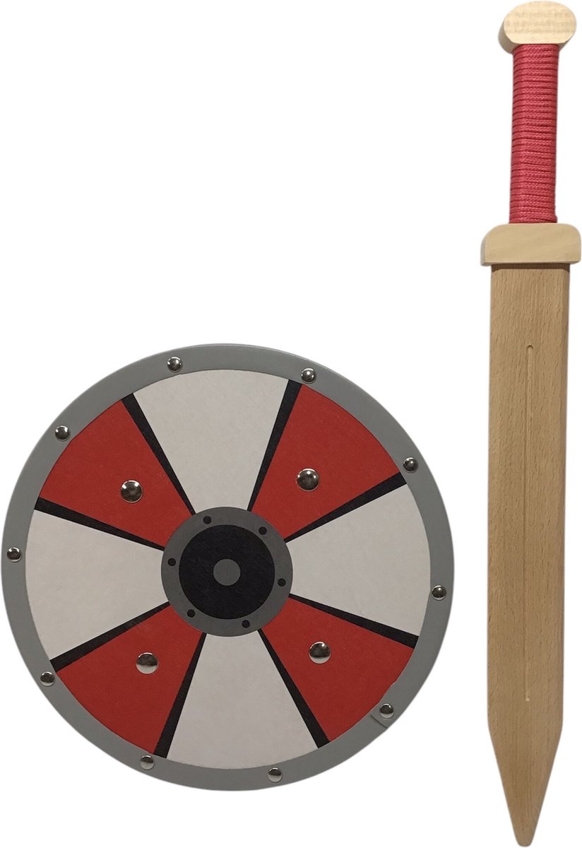   Romeins zwaard en ridderschild Gladius