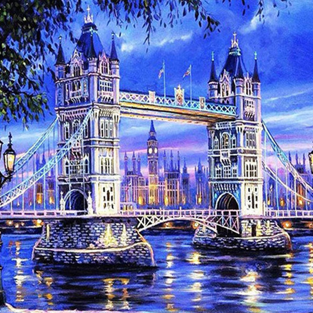 Diamond Painting - London - 30 x 25 cm - Maak de mooiste schilderijen helemaal zelf