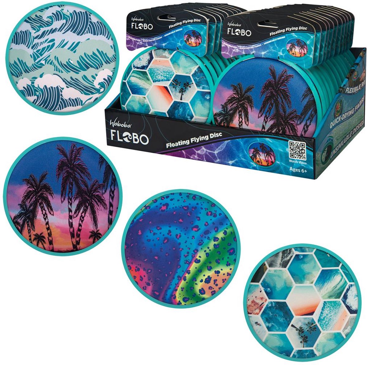   Flobo Floating Flying Disc 18cm, Water  , Assorti