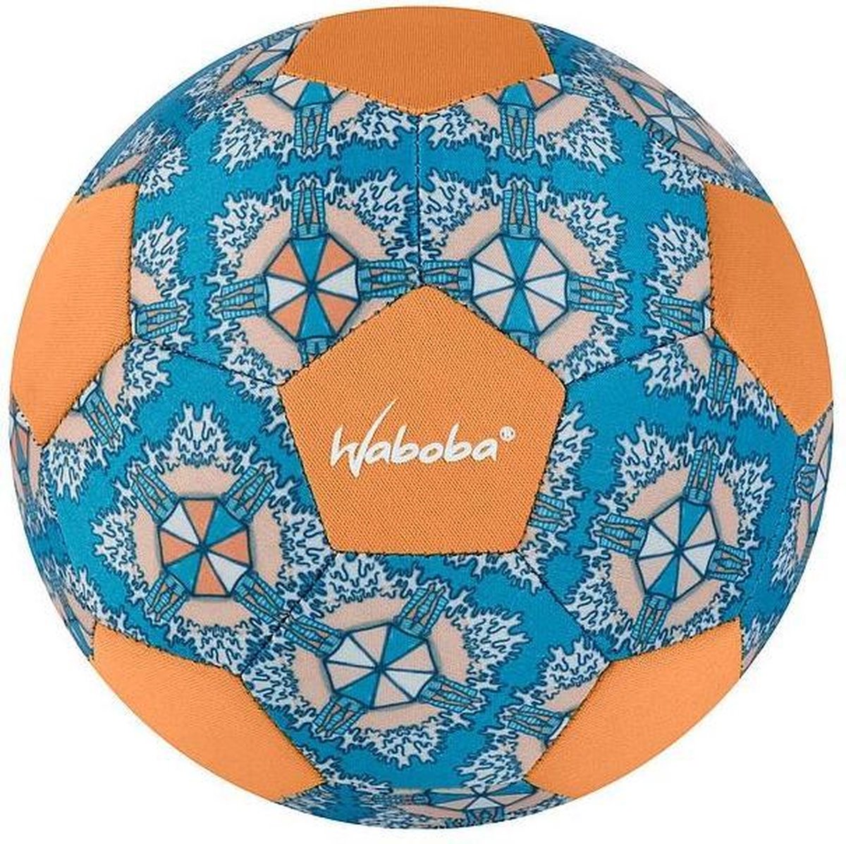 Waboba Mini Strandvoetbal Junior 200 Mm Rubber Blauw/oranje