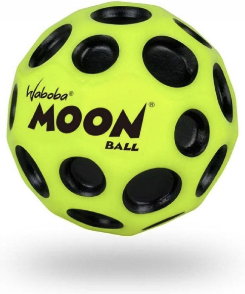 Waboba Moonball Stuiterbal Geel, Ø 6,3cm