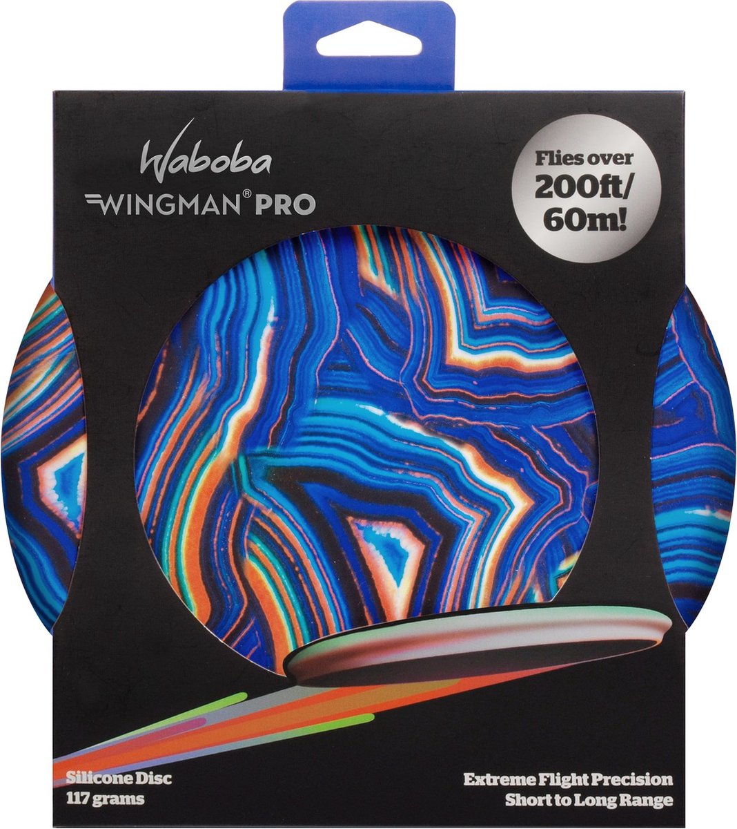   frisbee Wingman Pro - grote siliconen vliegende disc 8.2 inch.