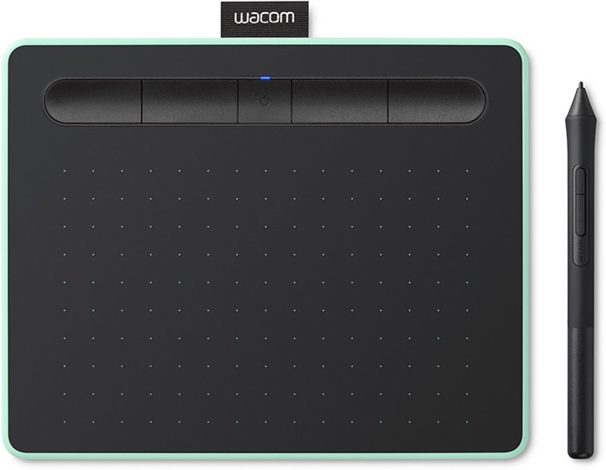 Wacom Intuos S 2540lpi 152 x 95mm USB/Bluetooth Zwart, Groen grafische tablet