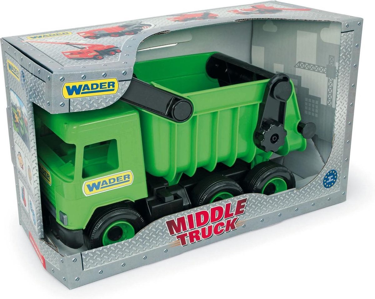 Grote 38 cm Wader Middle Truck - Vuilniswagen