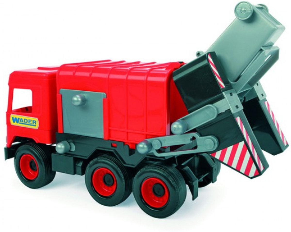 Grote Vuilniswagen Truck met Kiep functie Afm. 43 x 26,5 x 19 Cm.