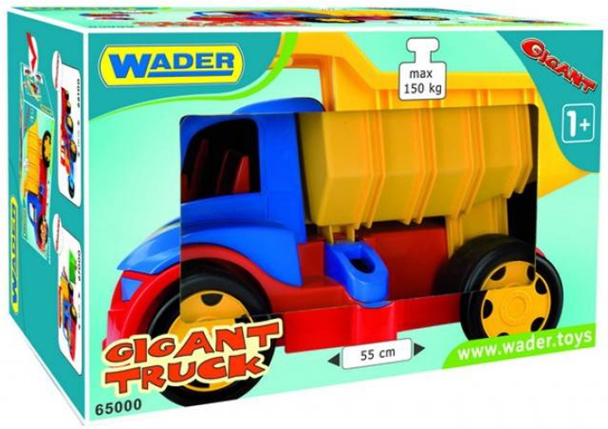 Mega grote Kiepwagen, voor kind vanaf 1 jaar, Afm. 55 x 36 x 32 Cm.