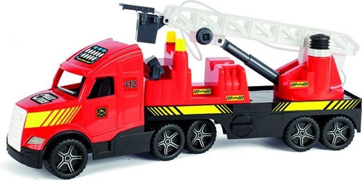 Wader Brandweer Truck 79 Cm Rood