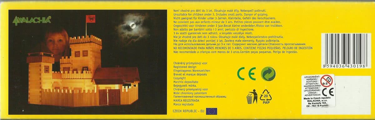 houten middeleeuws kasteel.