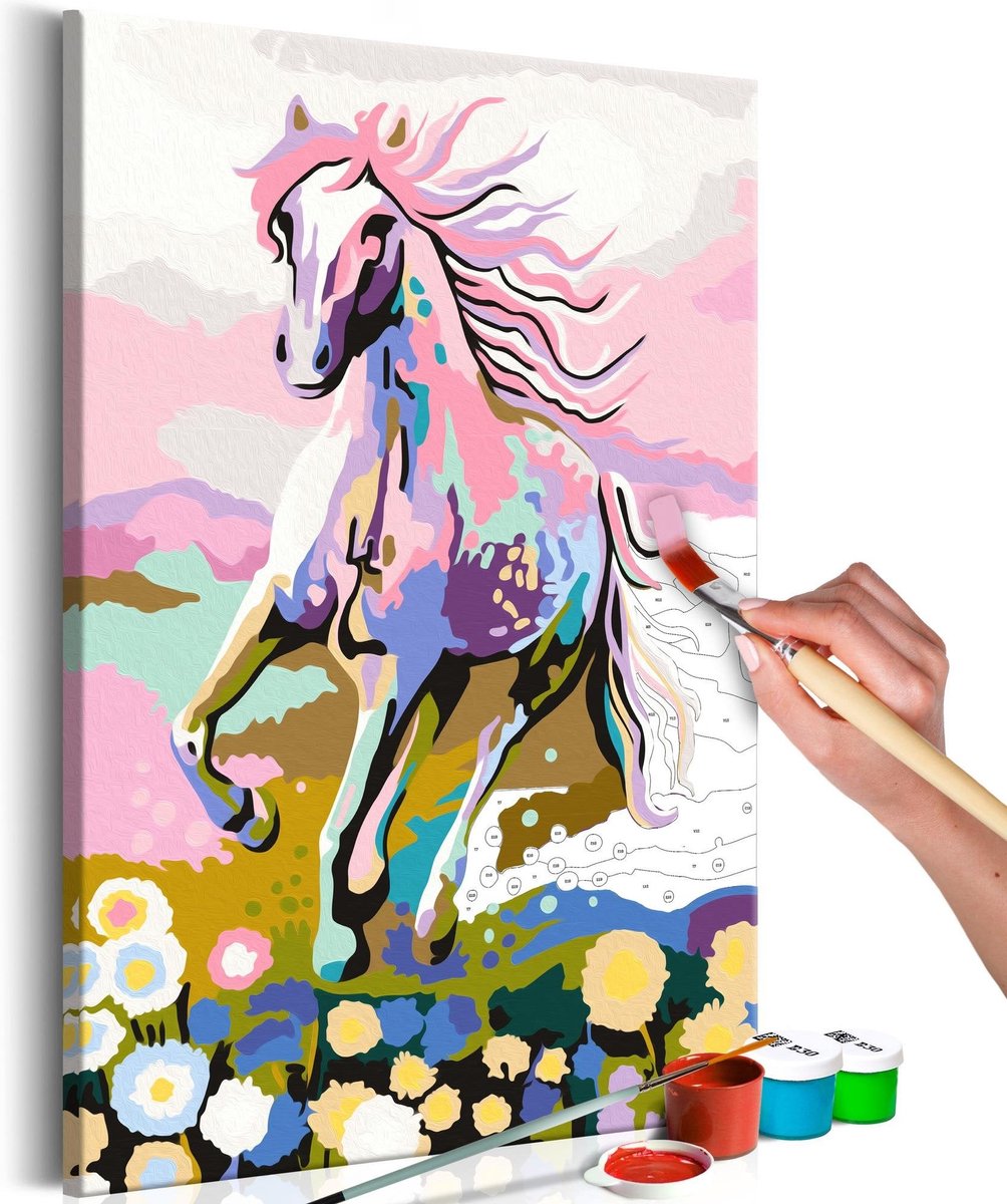 Doe-het-zelf op canvas schilderen - Fairytale Horse