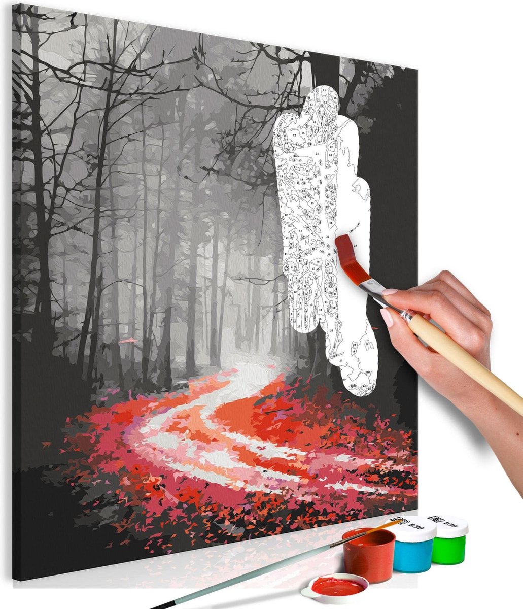 Doe-het-zelf op canvas schilderen - Grim Autumn