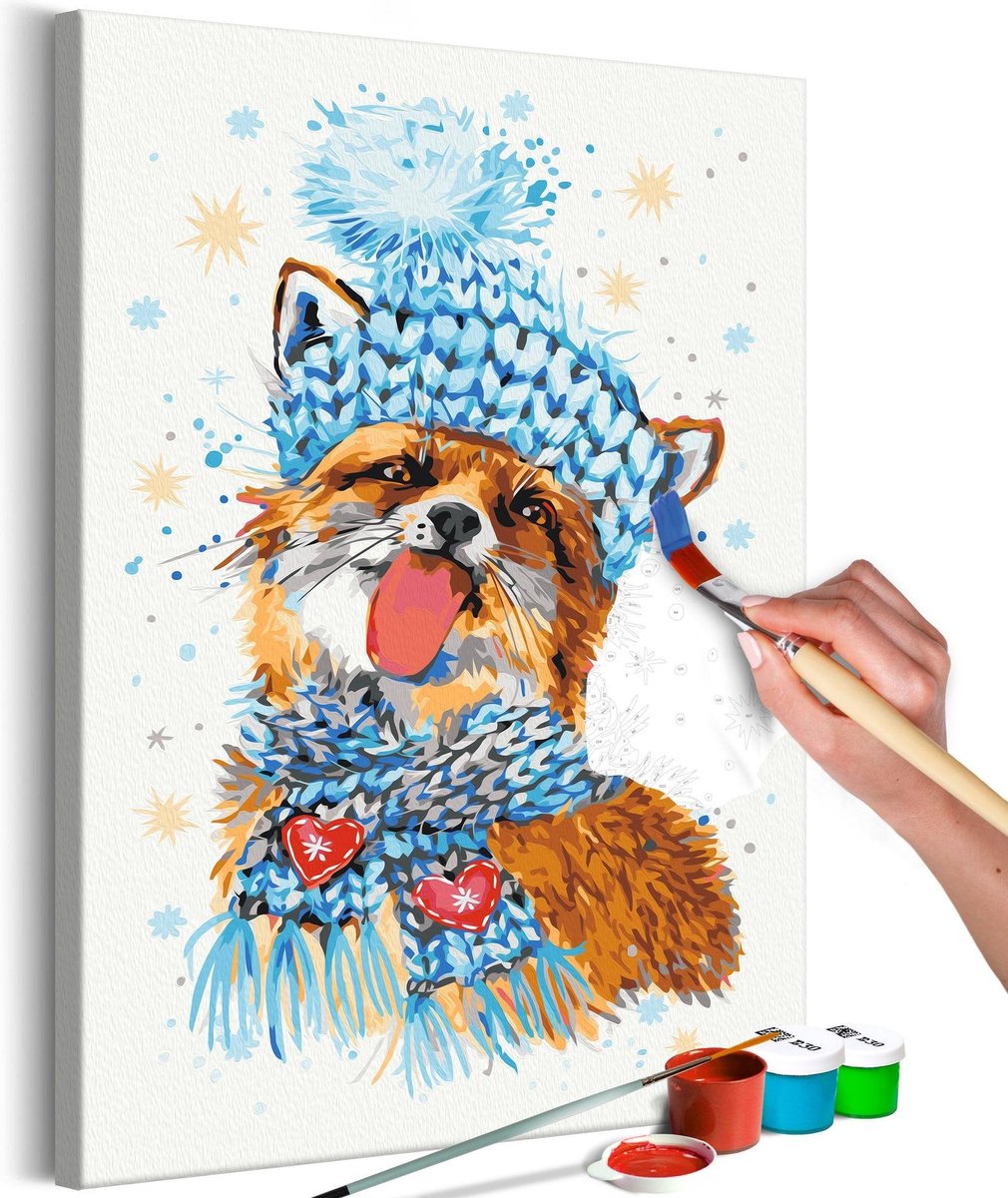 Doe-het-zelf op canvas schilderen - Impish Fox