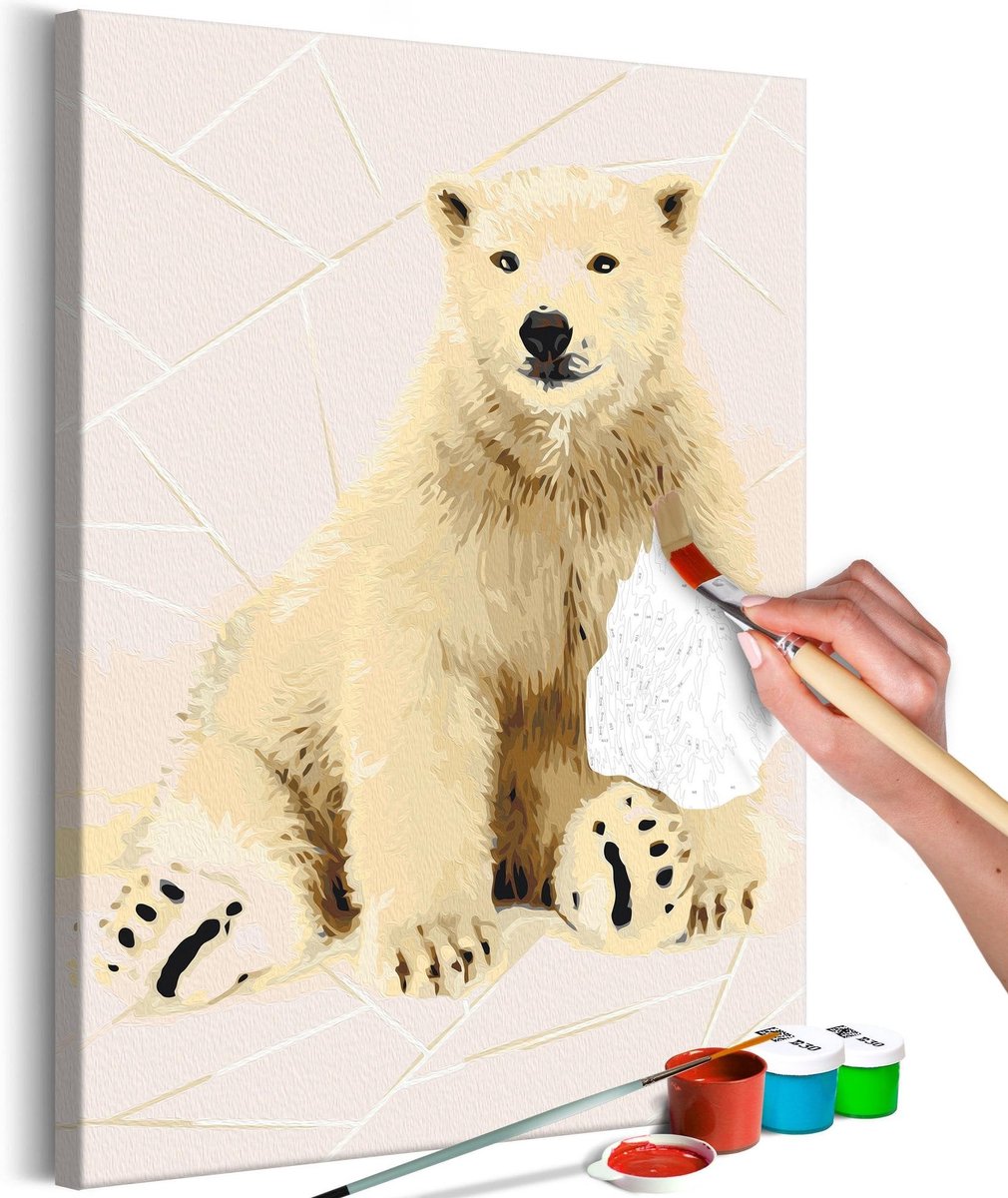 Doe-het-zelf op canvas schilderen - Lovely Bear