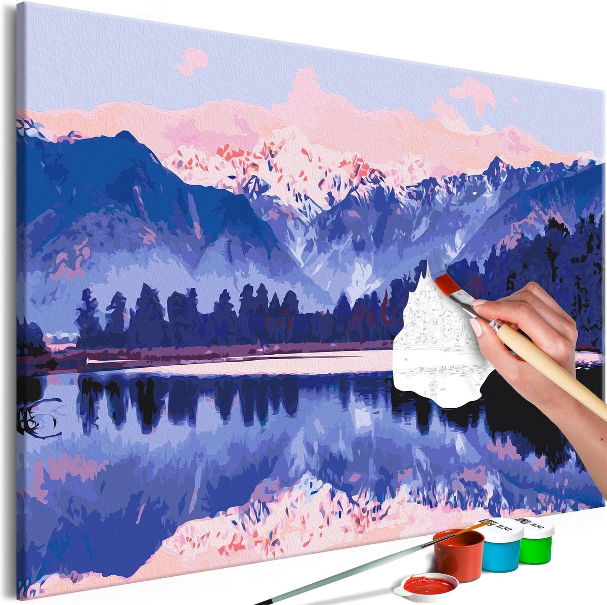 Doe-het-zelf op canvas schilderen - Matheson Lake