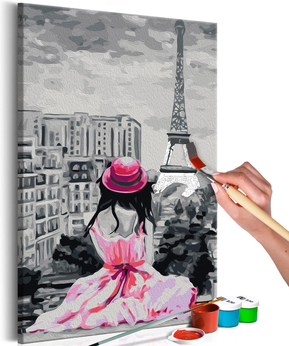 Doe-het-zelf op canvas schilderen - Paris - Eiffel Tower View