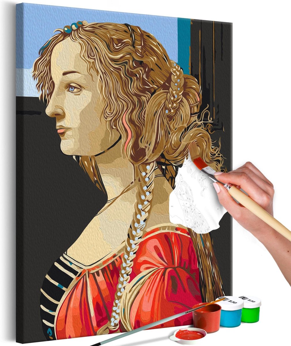 Doe-het-zelf op canvas schilderen - Simonetta Vespucci