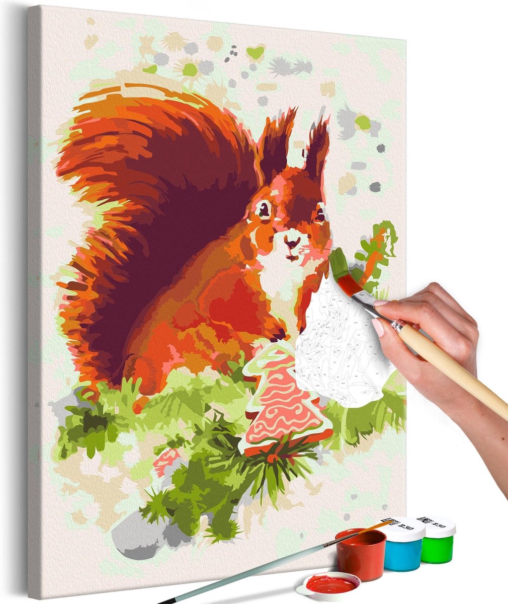 Doe-het-zelf op canvas schilderen - Squirrel