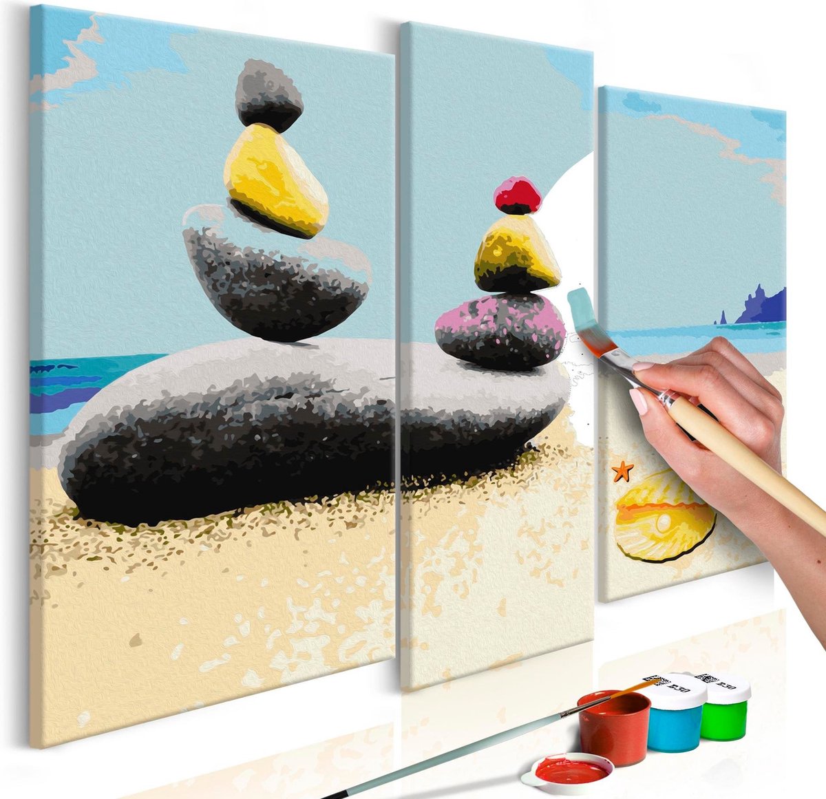 Doe-het-zelf op canvas schilderen - Summer Beach