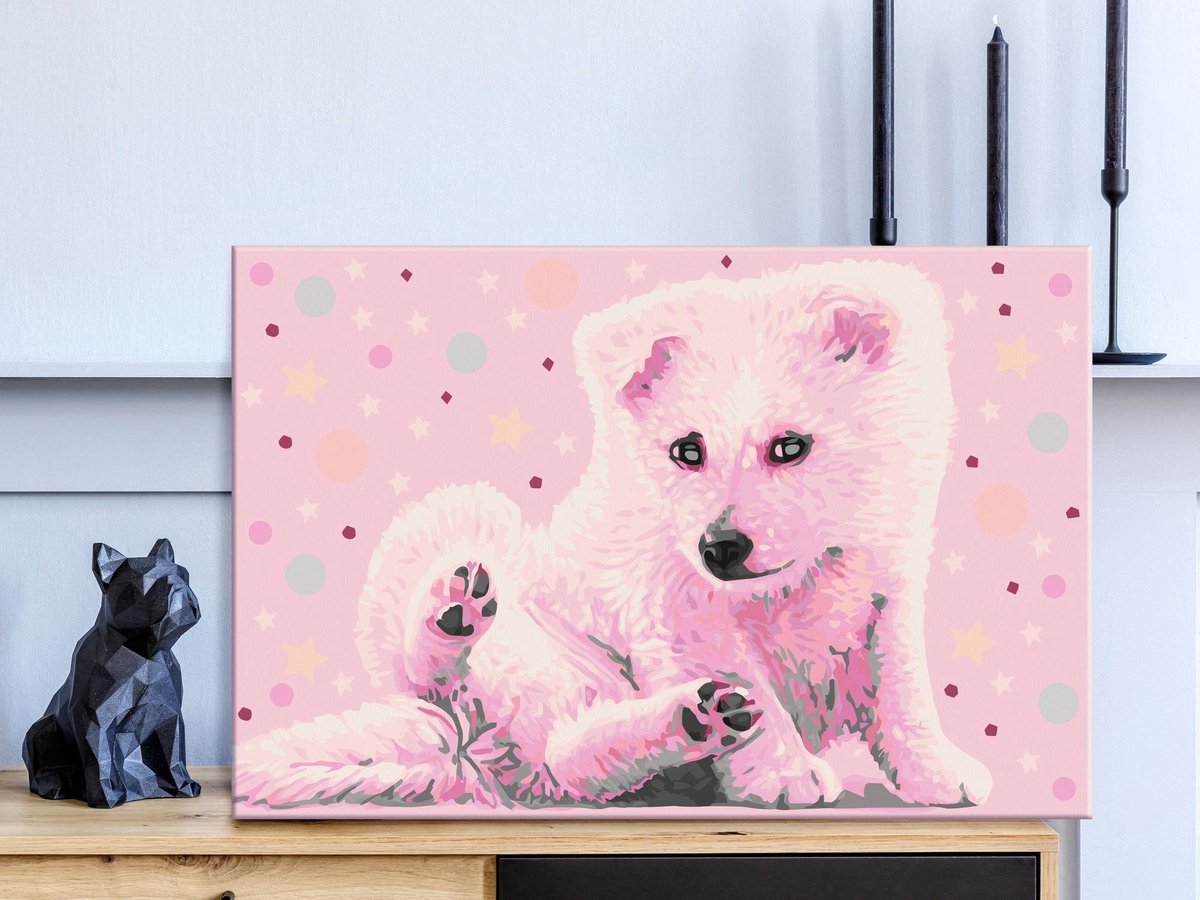 Doe-het-zelf op canvas schilderen - Sweet Doggy