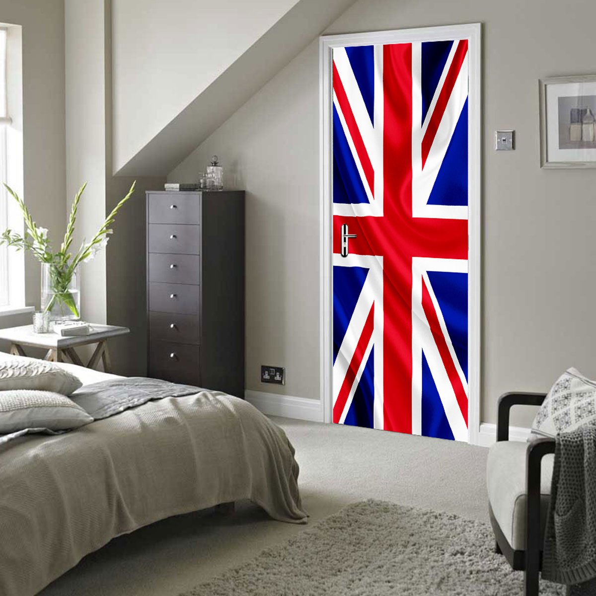 Walplus Deur Decoratie Sticker - Union Jack