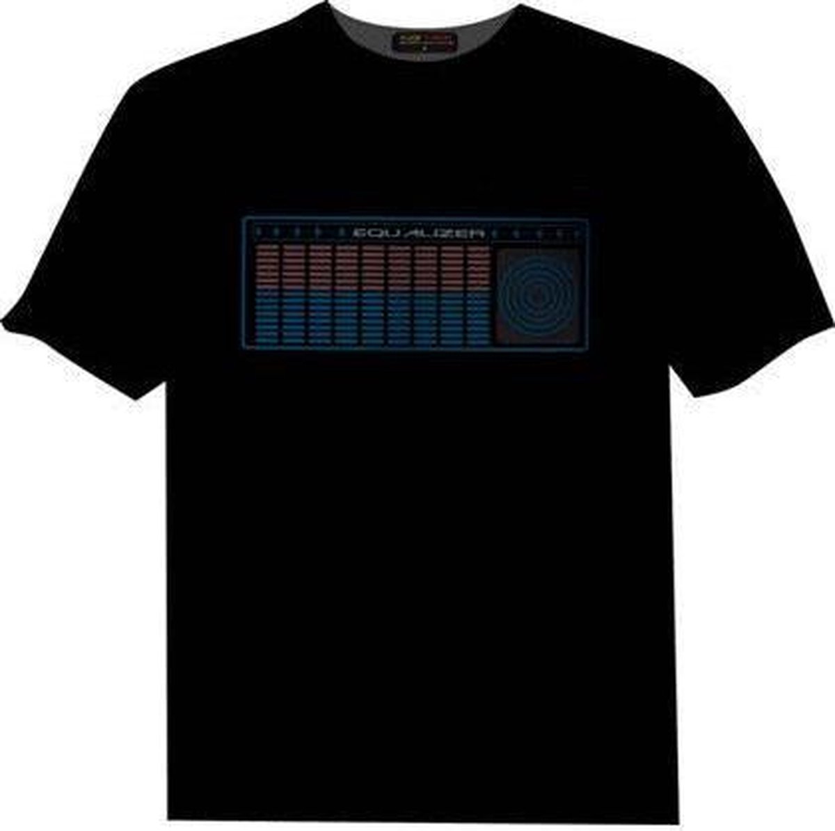 LED T-shirt Equalizer - Zwart -Special Equalizer - XS