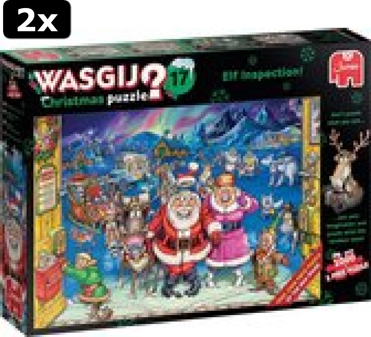 2x Wasgij Christmas 17 Elfinspectie puzzel - 2x1000 stukjes