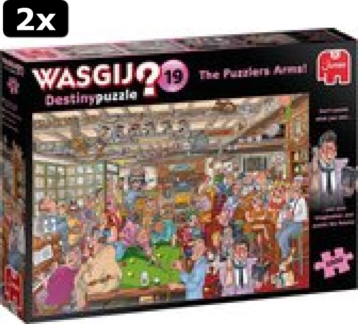 2x Wasgij Destiny 19 Caf√© De Puzzelhoek! puzzel - 1000 Stukjes