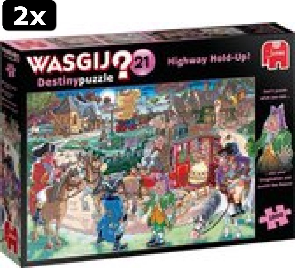 2x Wasgij Destiny 21 Je Geld of je Rijbewijs! puzzel - 1000 stukjes