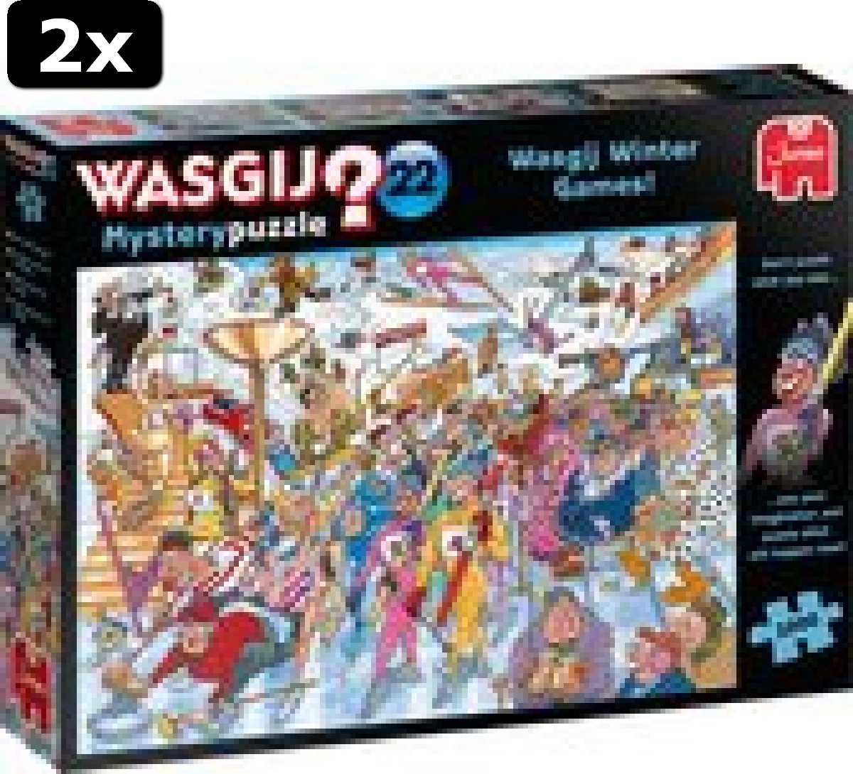 2x Wasgij Mystery 22 Winterspelen! puzzel - 1000 stukjes