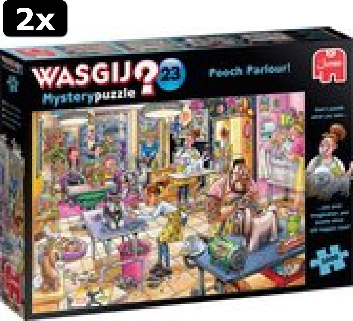 2x Wasgij Mystery 23 Hondentrimsalon 1000 stukjes - Legpuzzel