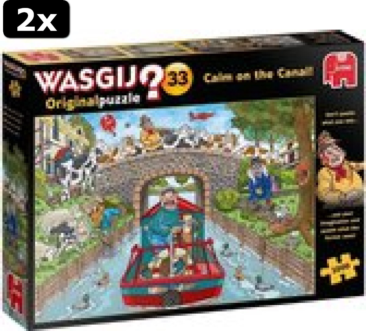 2x Wasgij Original 33 Stilte op de Gracht!? puzzel - 1000 stukjes