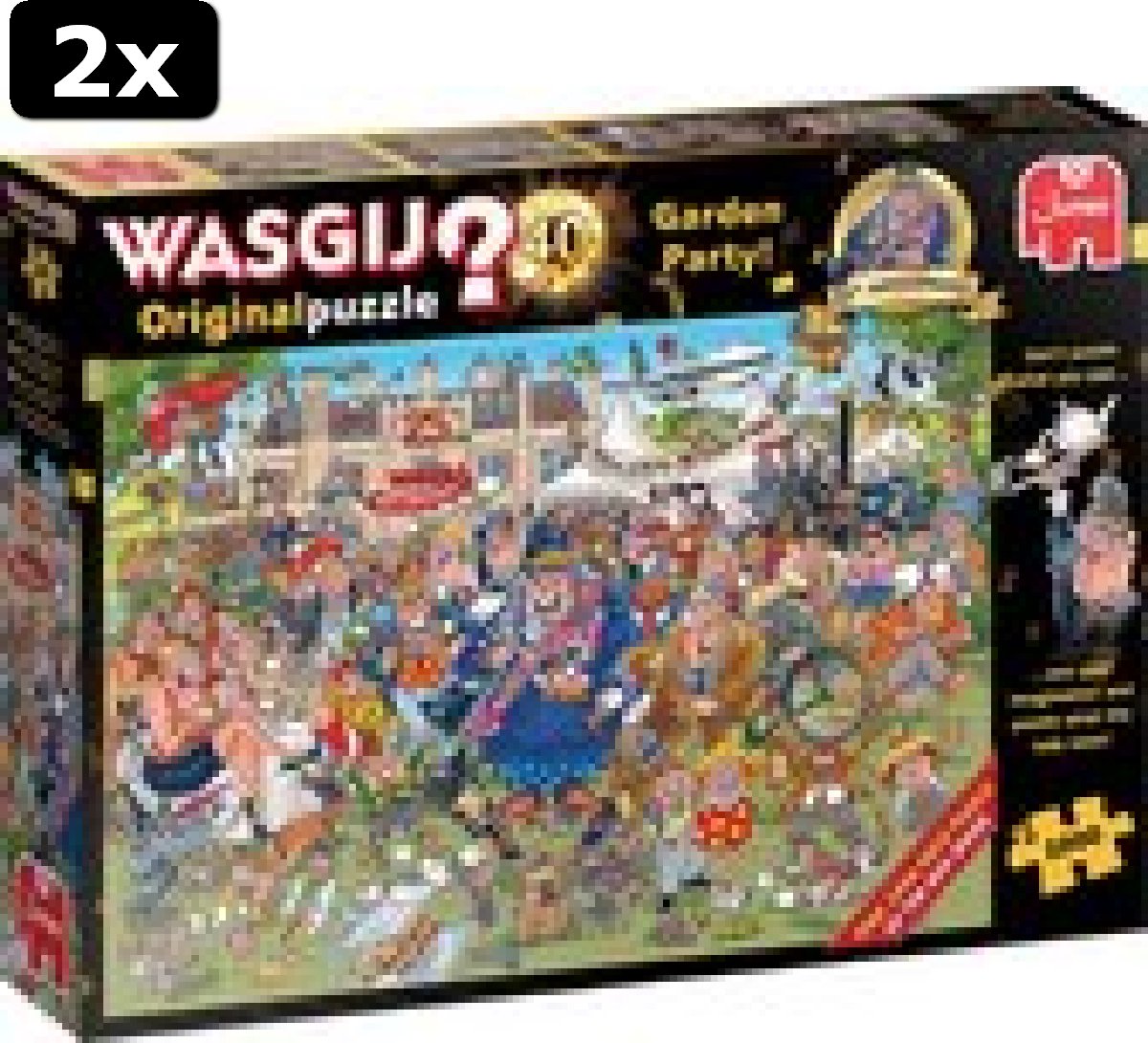 2x Wasgij Original 40 Tuinfeest! - 2x 1000 stukjes - Wasgij 25 jaar Jubileum editie