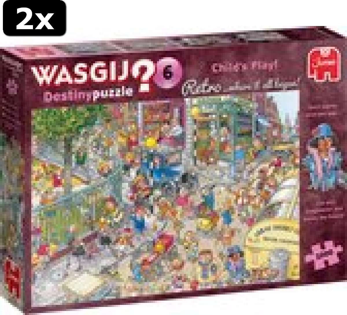 2x Wasgij Retro Destiny 6 Kinderspel puzzel - 1000 stukjes