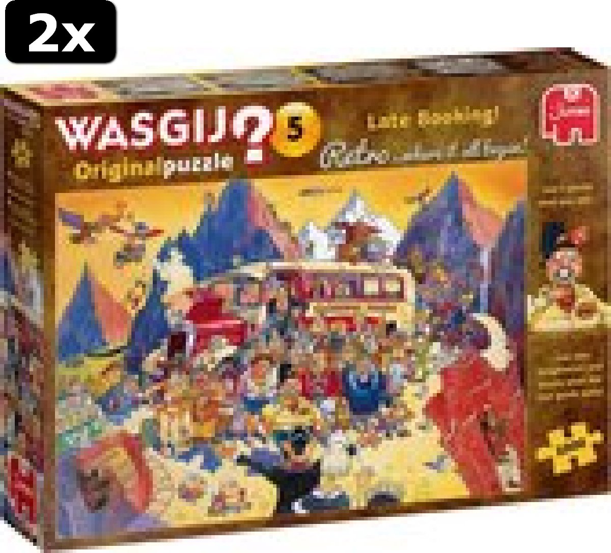 2x Wasgij Retro Original 5 Last-minute Boeking! puzzel - 1000 stukjes