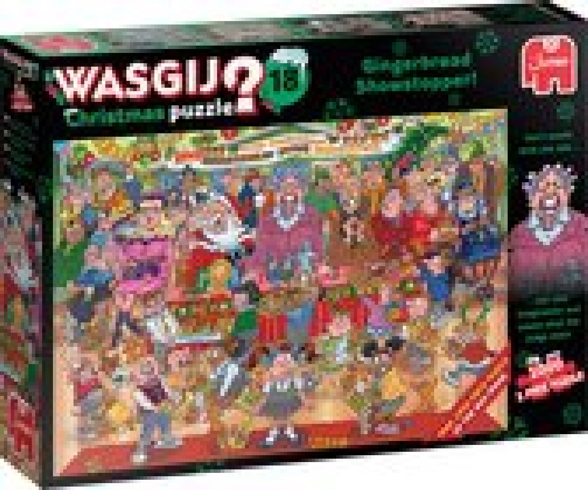 Wasgij Kerstmis Speculaas Bakwedstrijd 2x 1000 stukjes - Legpuzzel