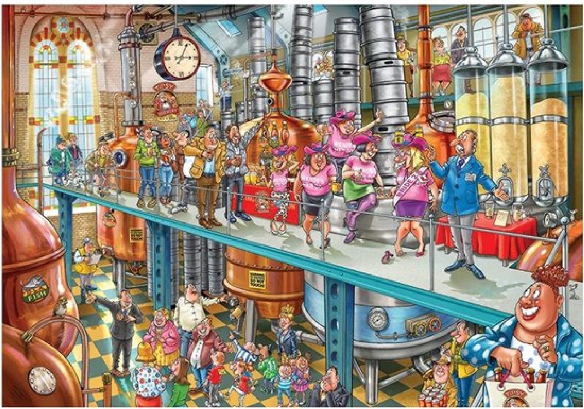 Wasgij Mystery 21 Leven in de Brouwerij puzzel - 1000 stukjes