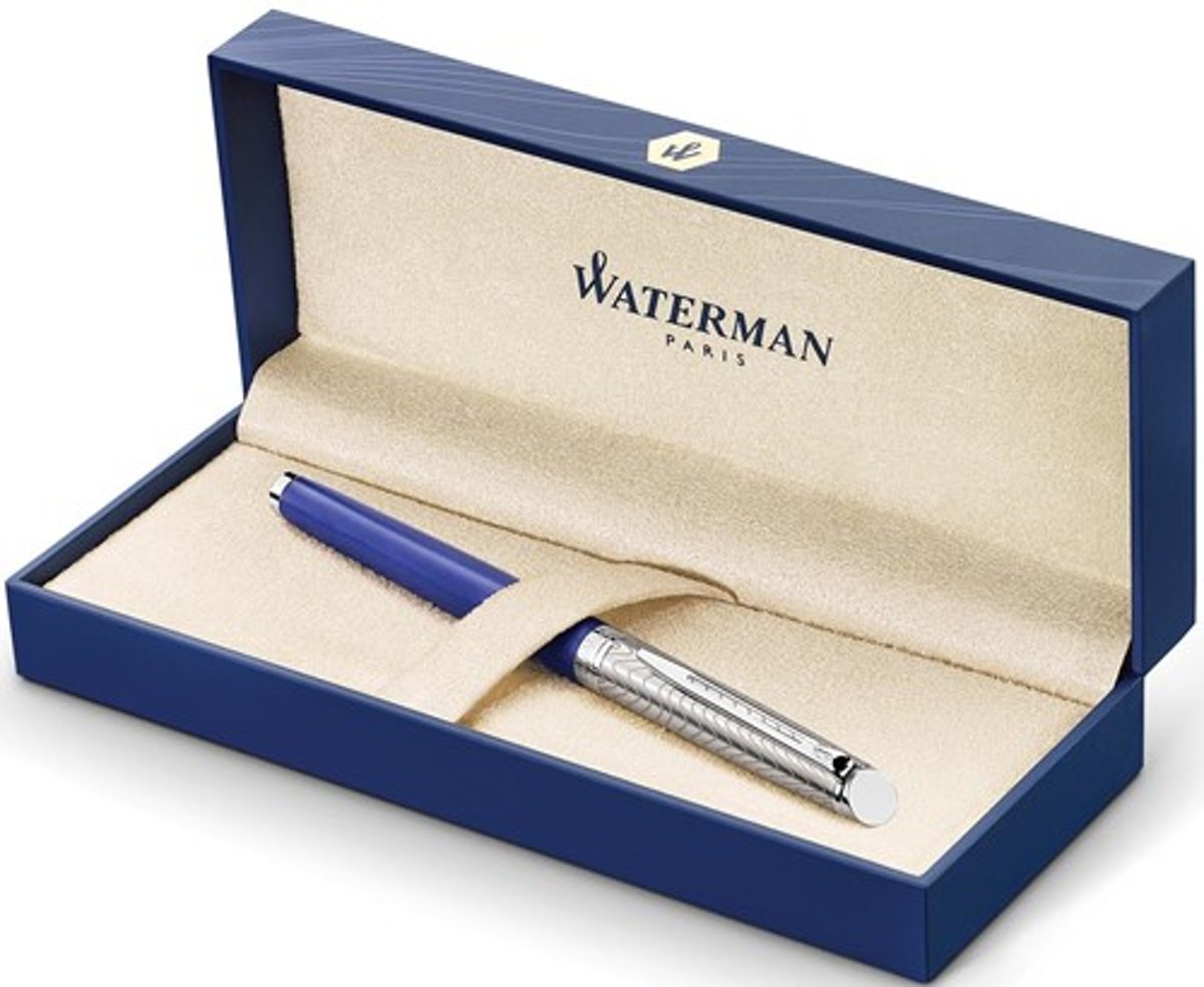 Waterman HÉMISPHÈRE vulpen Blauw, Roestvrijstaal Cartridge filling system 1 stuk(s)