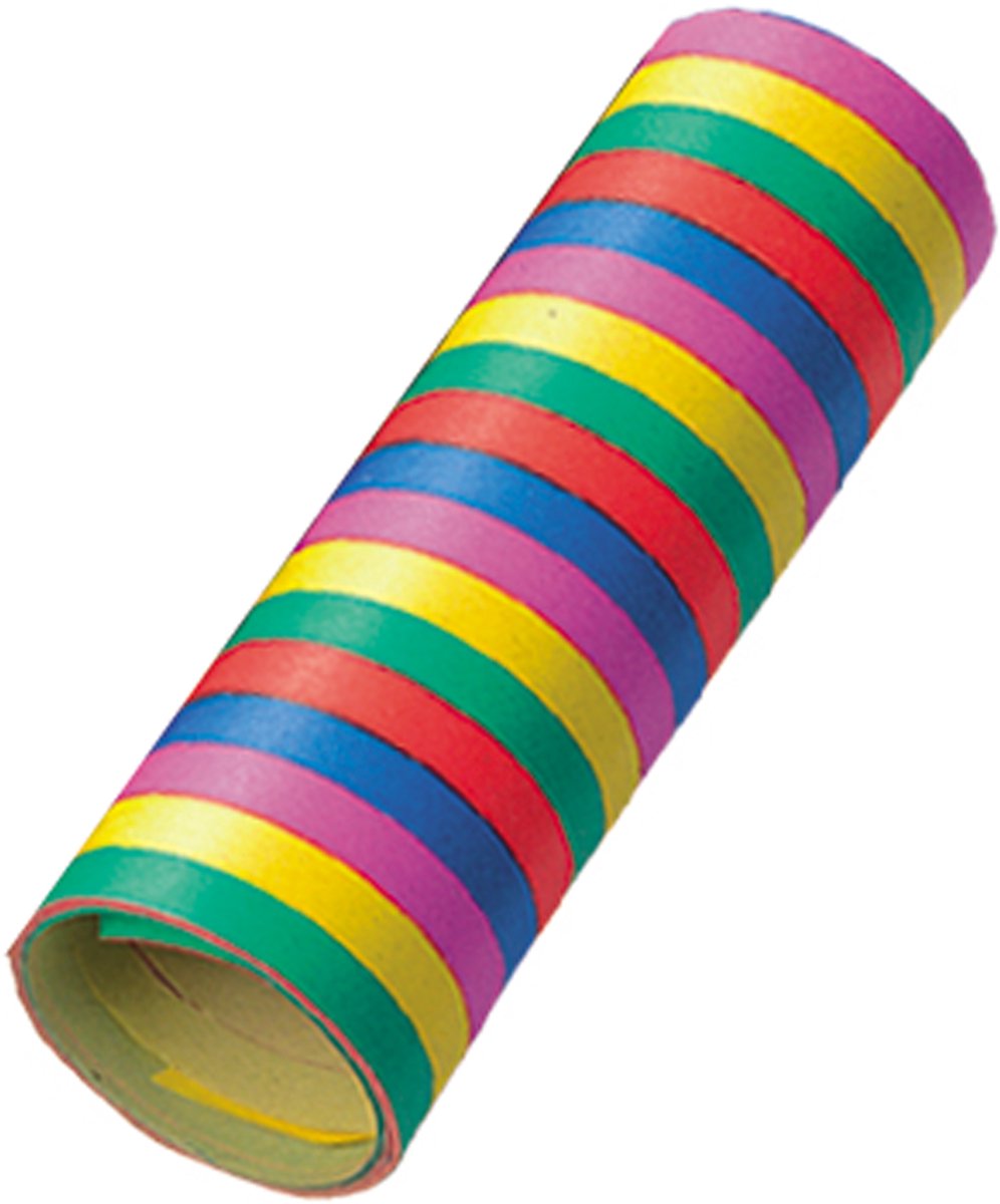 10x   rollen gekleurd - Feest Versiering Carnaval Decoratie Optoch   Serpetine