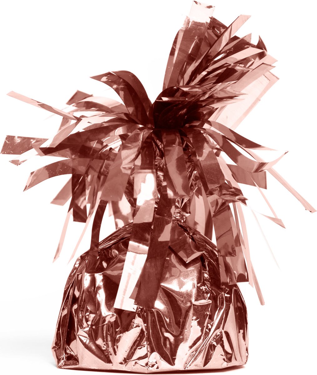 12x Ballon gewichtje Rosé Goud 170 gram -   Gewicht Ballonnen Feest Accesoires Thema Party Tafeldecoratie Tafel Decoratie