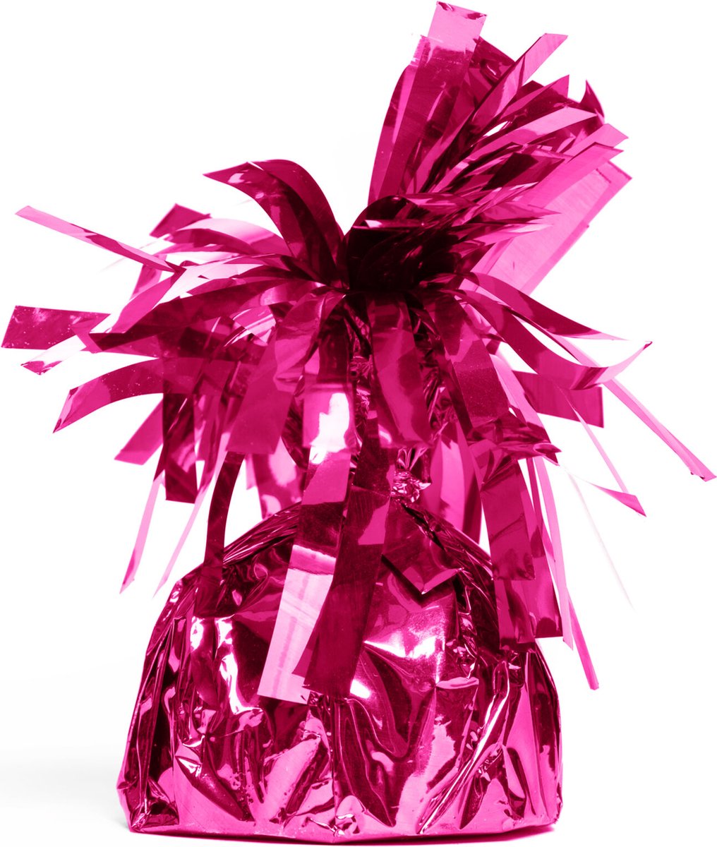 36x Ballon gewichtje Fuchsia 170 gram -   Gewicht Ballonnen Feest Accesoires Thema Party Tafeldecoratie Tafel Decoratie