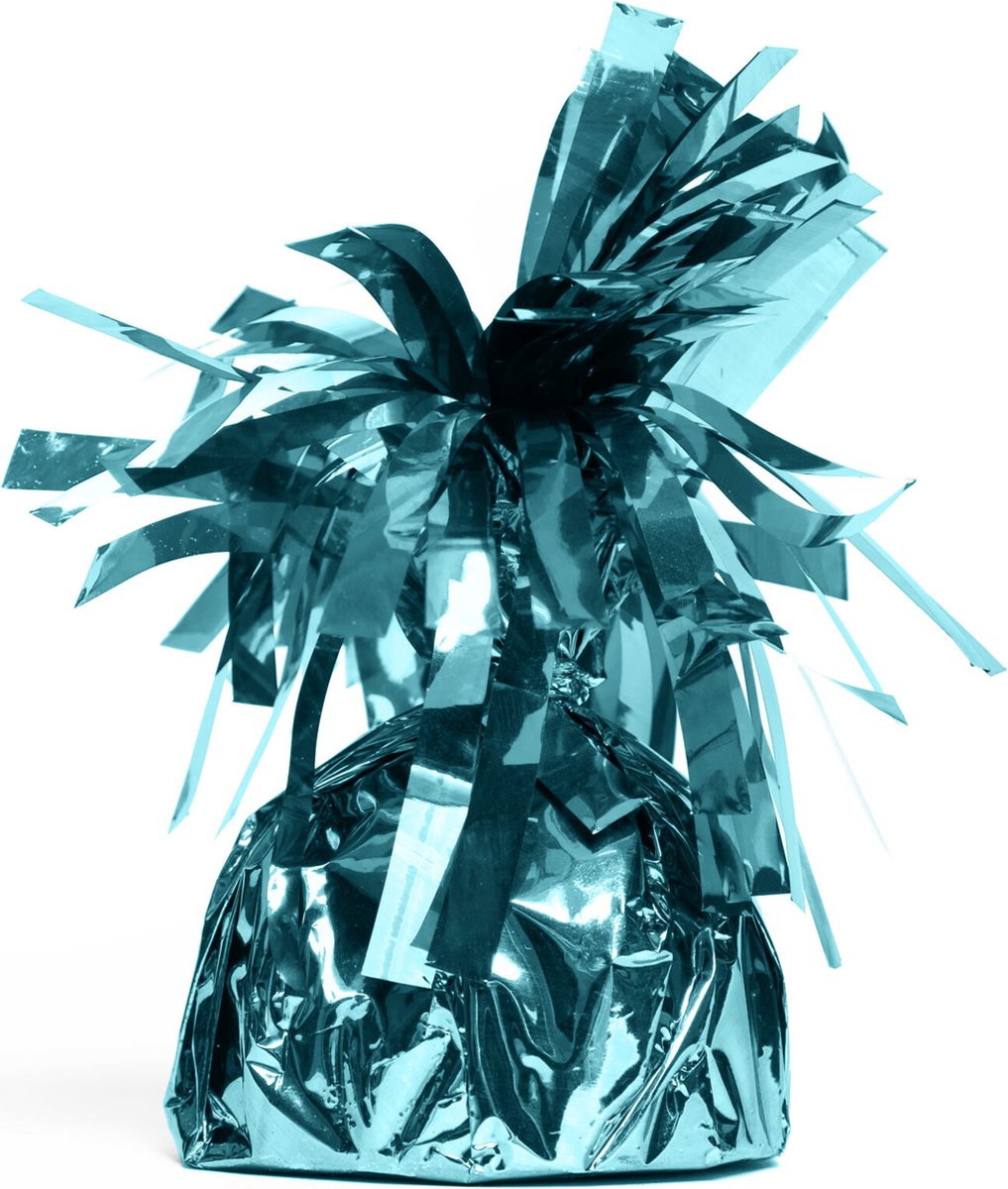 36x Ballon gewichtje Licht Blauw 170 gram -   Gewicht Ballonnen Feest Accesoires Thema Party Tafeldecoratie Tafel Decoratie