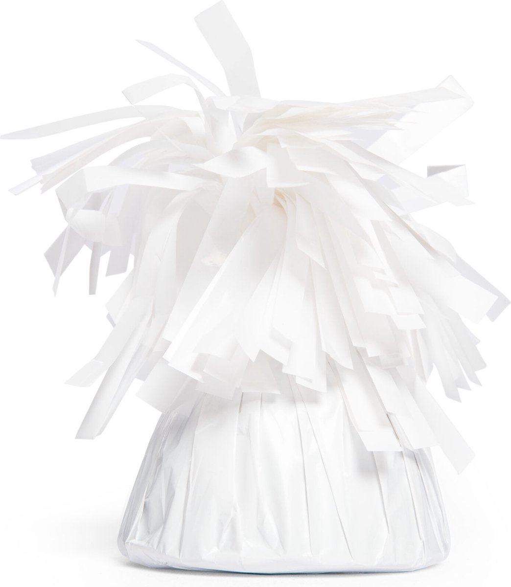 36x Ballon gewichtje Wit 170 gram -   Gewicht Ballonnen Feest Accesoires Thema Party Tafeldecoratie Tafel Decoratie