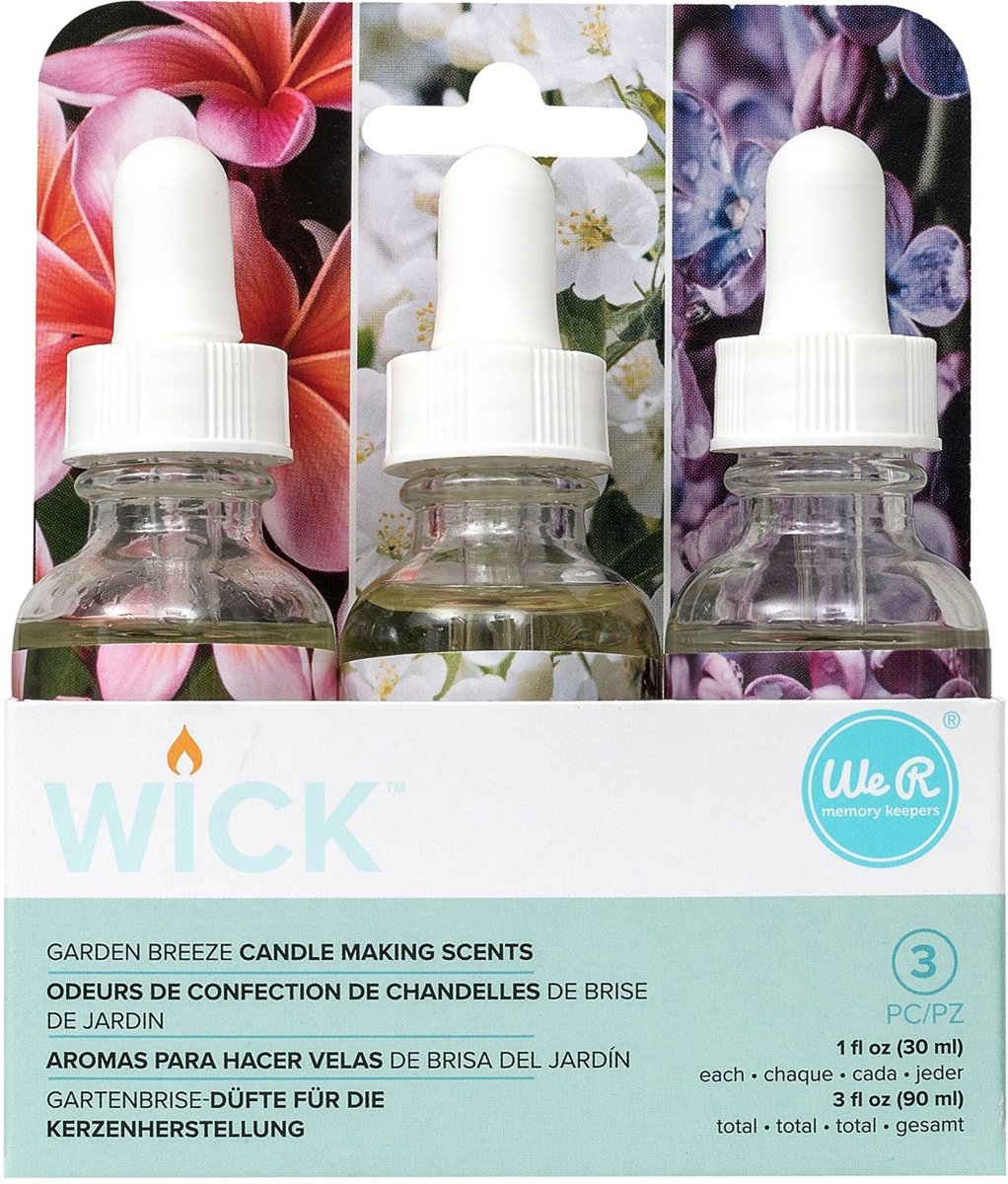 We R Memory Keepers - Wick scents garden breeze - per 3 verpakt